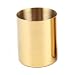MultiBey Golden Pen Holder Simple Rose Gold Flower Mini Vase (Gold)