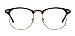 Outray Vintage Retro Classic Half Frame Horn Rimmed Clear Lens Glasses 2135c3 Brown
