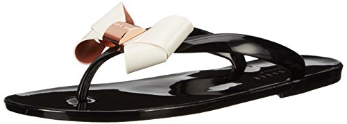Ted Baker Womens Ettiea Flip Flop Black Cream M Desertcart