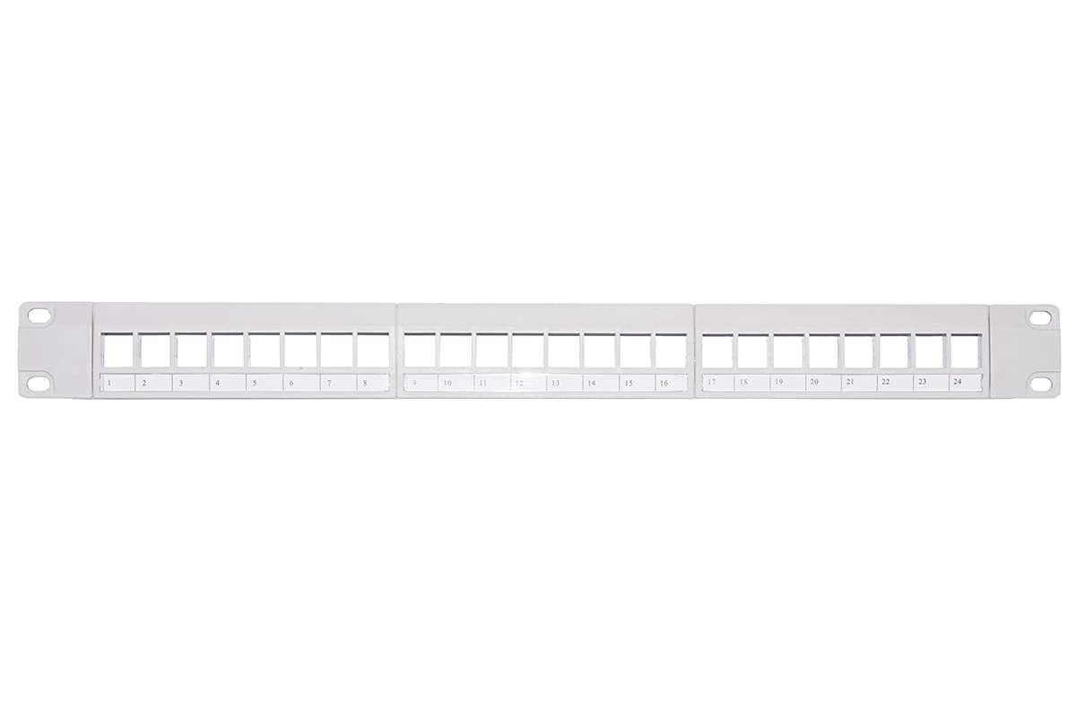 LKPV24B BLANK PATCH PANEL GREY 24 DOORS