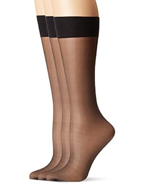 Women's Sheer Knee Hi, 3 Pair Pack