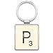 Wild & Wolf Scrabble Keyring - Letter P