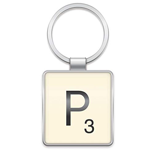 Wild & Wolf Scrabble Keyring - Letter P