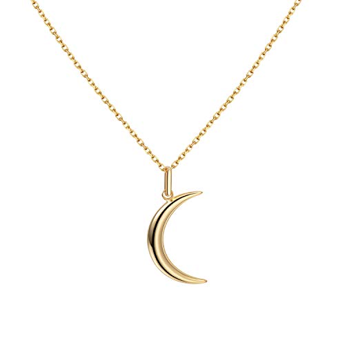 S.Leaf Gold Dainty Pendant Necklaces for Women 925 Sterling Silver 18K Gold Plated Layered Horizontal Bar Star Starburst Moon Cubic Zirconia Lariat Birshstone Necklace for Women Trendy Gifts for Girls