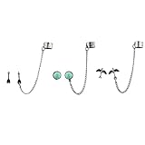 Lux Accessories Burnish Silvertone Boho Ear Cuff Multi Earring Set (3PC)
