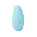 Mini Silicone Facial Cleansing Brush - FEITA Waterproof Silicon Face Cleaner and Electric Masager System for All Skin Types (Blue)