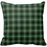 Green Black And Yellow Macarthur Clan Plaid Pillow Case 18" * 18"