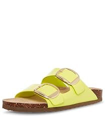 Madden Girl Women's Bodiee Slide Sandal, Citron