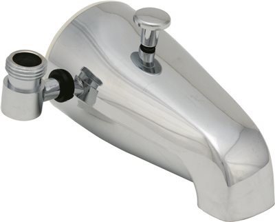 Proplus 806007 Bathtub Spout With Diverter And Side Connection, 3/4 In. Or 1/2 In. Ips