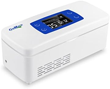 GoMore Mini Insulin Cooler 2-8°C Refrigerate Box Drug Reefer Portable Quickly Cool Car Refrigerator Storage for Drug