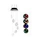 Xhope Changing Color Seashell Solar Wind Chimes,LED Wind Chime Mom's Gift Night Lights Solar Hanging Lantern for Home Garden Bedroom Outdoor Decoration