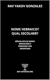 Livro NOME HEBRAICO? QUAL ESCOLHER?