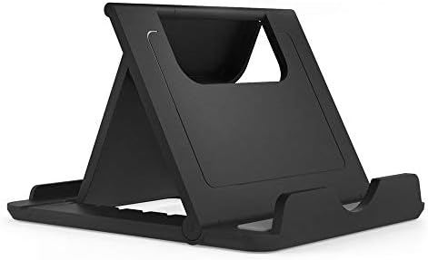 DFV mobile - Holder Desk Universal Adjustable Multi-Angle Folding Desktop Stand for Smartphone and Tablet for => FUJITSU F-06F, DOCOMO F-06F > Black