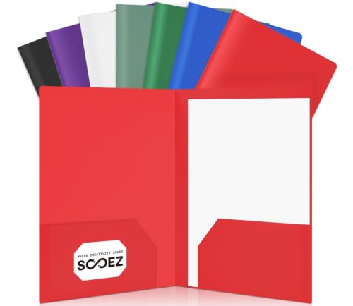 Sooez Folders Pockets Pastels Colors