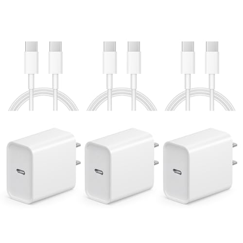 20W USB C Fast Charger and Cable Set Yellow