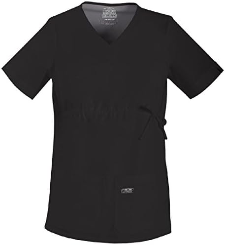 Women's 4708 Maternity V-Neck Knit Panel Scrub Top