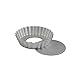 Fat Daddio's PFT-425 Round Fluted Tart Pan with Removable Bottom, 4.25 x 1 Inch