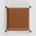 Bella Busta-Personalize 3 Years as Husband and Wife Theme-Traditional 3th Anniversary Keepsake -Engraved Leather Tray Valet (Rawhide)