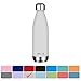 MIRA Vacuum Insulated Stainless Steel Water Bottle | Leak-proof Double Walled Cola Shape Sports Water Bottle | No Sweating, Keeps Your Drink Cold 24 hours or Hot 12 hours | 25 Oz (750 ml) | Gray
