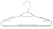 Popular Design Products 50 pc White Plastic Hangers with Built-in Grip Strip Non-Slip Pads - Perfect for Dresses, Blouses and Pants - Work Great for Shirts, Ties, Scarves and Sweaters