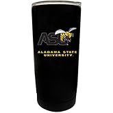 Alabama State University Black Insulated Stainless Steel Tumbler Glossy brushed finish Officially Licensed Collegiate Product