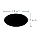 1 Roll 2 Inch Black Stickers 500 Per Roll Round Blank Stickers for Store Owners, Crafts, Organizing, Jar and Canning Labels