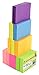 4A Sticky Notes, 1 1/2 x 2 Inches, Small Size, The Adhesive On Shorter Side, Neon Assorted, Self-Stick Notes, 100 Sheets/Pad, 12 Pads/Pack, 301x12-N primary