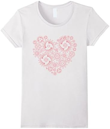 Womens Mechanical Steampunk Heart Shirt XL White