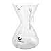 Coffee Gator Pour Over Coffee Maker - 27oz High Heat Borosilicate Glass with Reusable Stainless Steel Filter, Drip Coffee Brewer Dripper Set Carafe, 800ml Clear