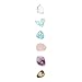 ALCHEMY OF U - 6pc Face Beauty Crystal Chakra set, Glow/Detox Facial Crystal Grid for Anti Aging and Aura Cleansing by Solaris NY