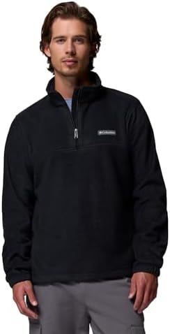 Timberland Men's Polartec Mix Media Full Zip Fleece, Black, Small