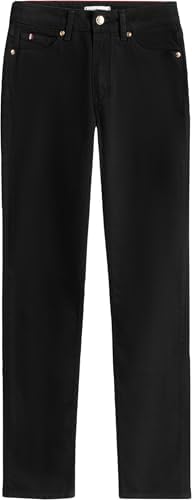 Donna Jeans Slim Vita Media, Nero (Black), 28W/32L