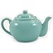Amsterdam 2 Cup Ceramic Teapot with Infuser - Sea Foam - 23oz | Small Teapot for Loose Leaf Tea | Ceramic Teapots for Tea Party | Porcelain Tea Pot with Strainer | Dishwasher & Microwave Safe