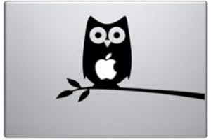 RANGER PRODUCTS Owl vinyl decal sticker Apple MacBook Pro Air iPhone iPad Funny Cute Skin, Die cut vinyl decal for windows, cars, trucks, tool boxes, laptops, MacBook - virtually any hard, smooth surface