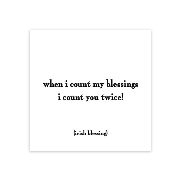 Quotable Magnet When I Count My Blessings - Irish Blessing Quote