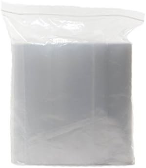 Zip Lock Poly Bags 6" x 9" 4 mil Thick (Pack of 100) Reclosable Zipper Bags - Clear, Food Safe, Reusable