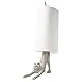 Yoga Cat Decorative Paper Towel Holder or Toilet Paper Holder by Comfify - Adorable Downward Dog Pose Kitty- Cast Iron Paper Towel Stand - Antiqued Cast Iron White Color - 19