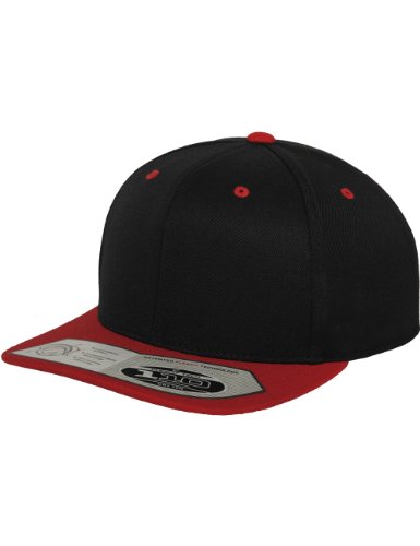 FLEXFIT Caps 110 Fitted Snapback 110, color:black/red