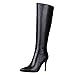 Dance&Style Women's Froie Autumn Winter Pointed Toe Stiletto Heels Knee High Boot