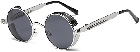 Metal Round Steampunk Sunglasses Men Women Fashion Glasses Designer Retro Frame Vintage Sunglasses UV400