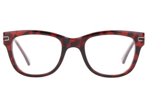 IG Women's Metal Frame Cat Eye Stye High Fashion Clear Lens Glasses in Tortoise/Gold/Brown