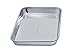 TeamFar 18/8 Stainless Steel Toaster Oven Tray Pan and Rack Set, Compact Size 7’’x9’’x1’’, Non Toxic & Healthy, Heavy Duty & Easy Clean, Dishwasher Safe