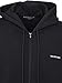 CraveLook Men's Oversized Embroidery Small Logo Zip Up Hoodie Black