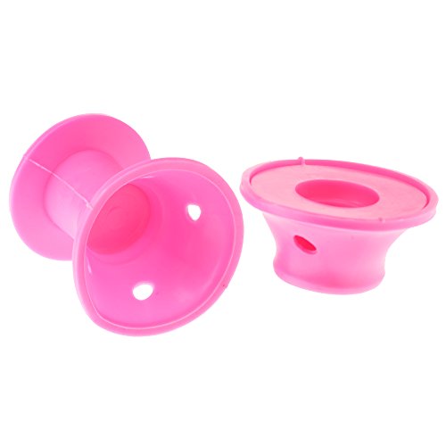 Set of 24 Silicone Hair Spools Curlers Hair Rollers