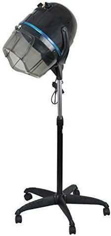 Professional 1300W Adjustable Hooded Floor Hair Bonnet Dryer Stand Up Rolling