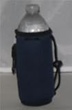 Neoprene Water Bottle Drawstring Insulator Cooler Cooler, Navy