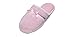 Ladies’ Plush Velour House Slippers with Soft Memory Foam Insole & Rubber Sole Satin Bow Slip On Clog