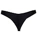 Women Sexy Lady Brazilian V-Style Ruched Ruffle Cheeky Bikini Bottom Thong Hot Summer Beachwear Black