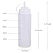 Bekith 12 pack 16 Oz Plastic Squeeze Condiment Bottles with Twist On Cap Lids and Discrete Measurements, Wide Mouth Empty Squirt Bottle For Sauce, Ketchup, BBQ, Dressing, Paint, Pancake Art Dispenser