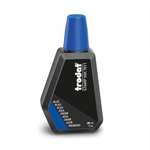 Trodat 7011 stempelkleur, 28 ml, blauw
